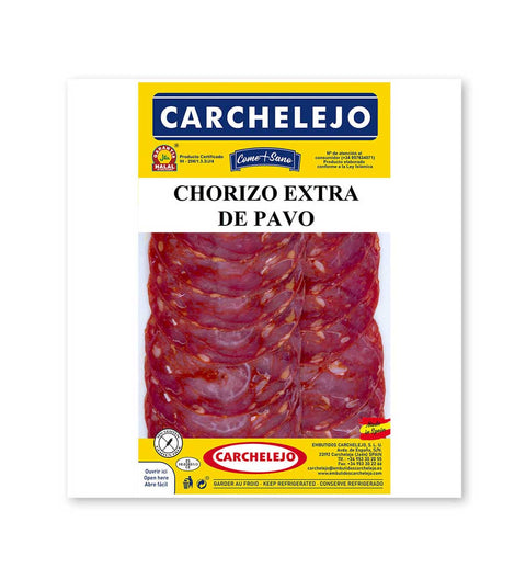 Carchelejo - Putenpaprikawurst in Scheiben - Chorizo Extra de Pavo