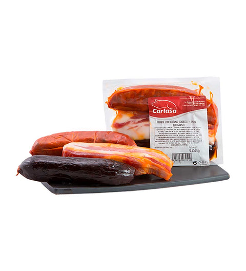 Carlasa - Fabada Zubereitung (Chorizo, Speck & Blutwurst)