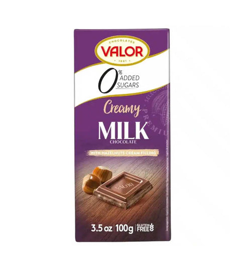 Valor Milchschokolade mit Haselnuss Ohne Zuckerzusatz
