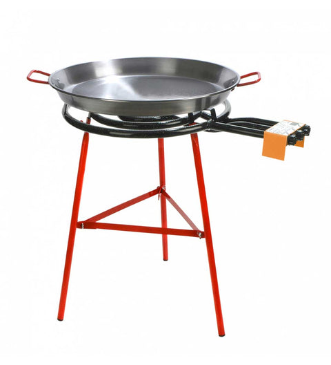 Paella Set "Ibiza" (Pfanne 70cm, Gestell und Gasbrenner 600mm)